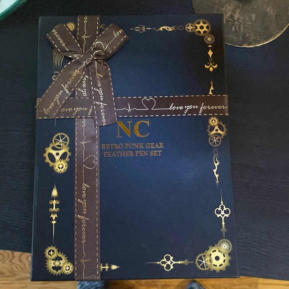 NC Retro gear feather pen set Calligraphy writing - Picture 2 of 8